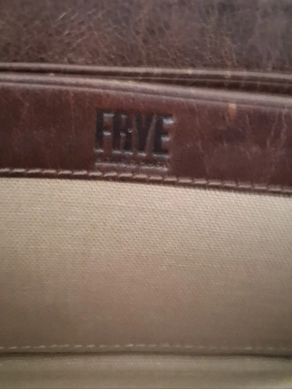 Frye Melissa Leather Zip Around Contential Wallet Dark Brown